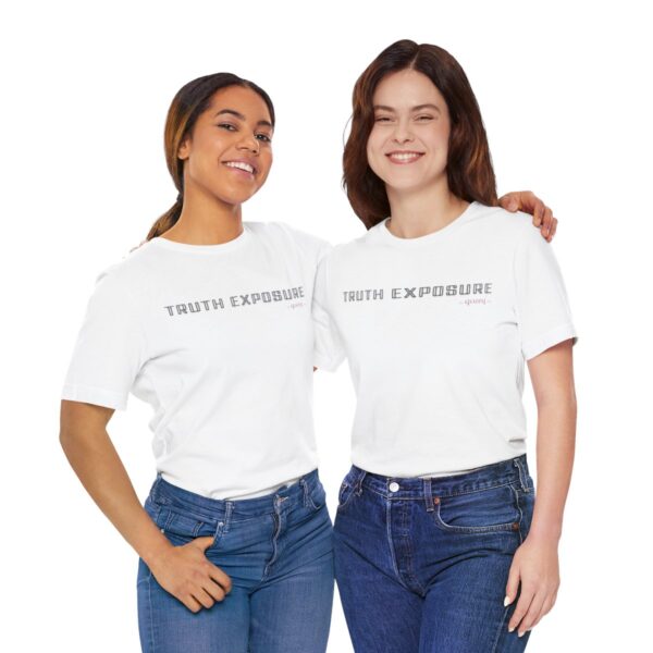 qozeq Unisex Short Sleeve Soft Cotton Tee - TRUTH EXPOSURE (Black font) - Image 27